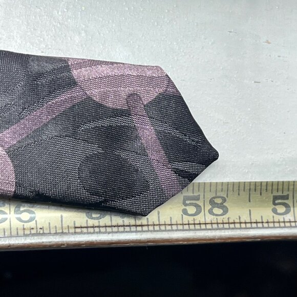 Steve Harris Necktie OS I Love Laboratory Science Black Blue Polyester Handmade - Picture 6 of 6